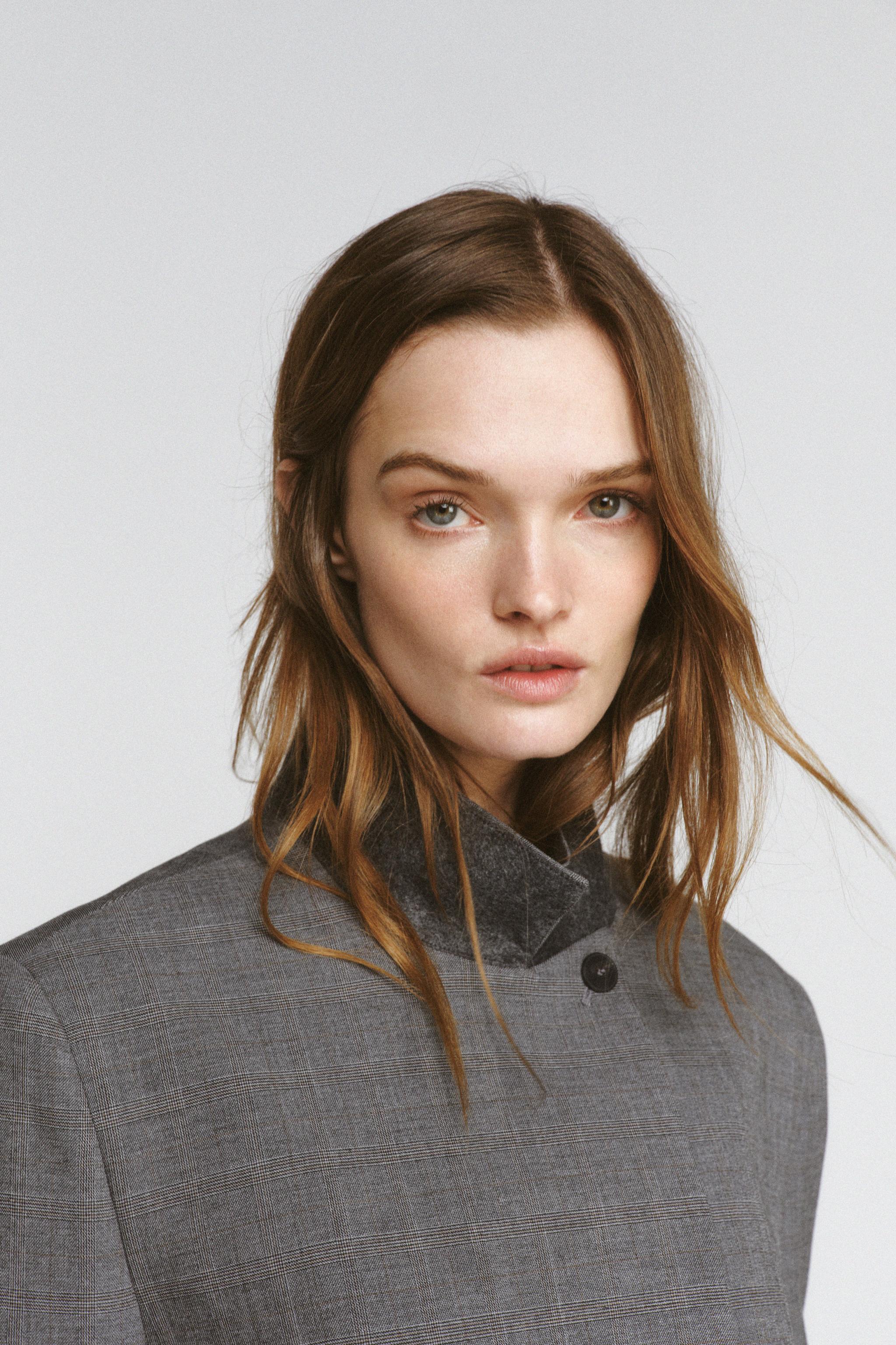 TAILORED PLAID BLAZER ZW COLLECTION